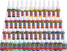 Solong Tattoo Ink Set 54 Complete Colors Pigment Kit 1/6oz 5ml Tattoo Supply for