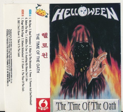 Helloween The Time Of The Oath 1996 Korea Licensed Cassette NM rarity - Picture 2 of 6