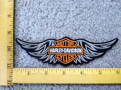 1  HARLEY DAVIDSON MOTORCYCLE 6 INCH  IRON ON PATCH  FREE SHIPPING