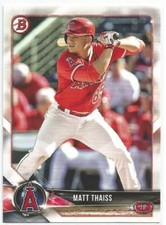 Matt Thaiss LA Angels 2018 Bowman Baseball Prospects Card