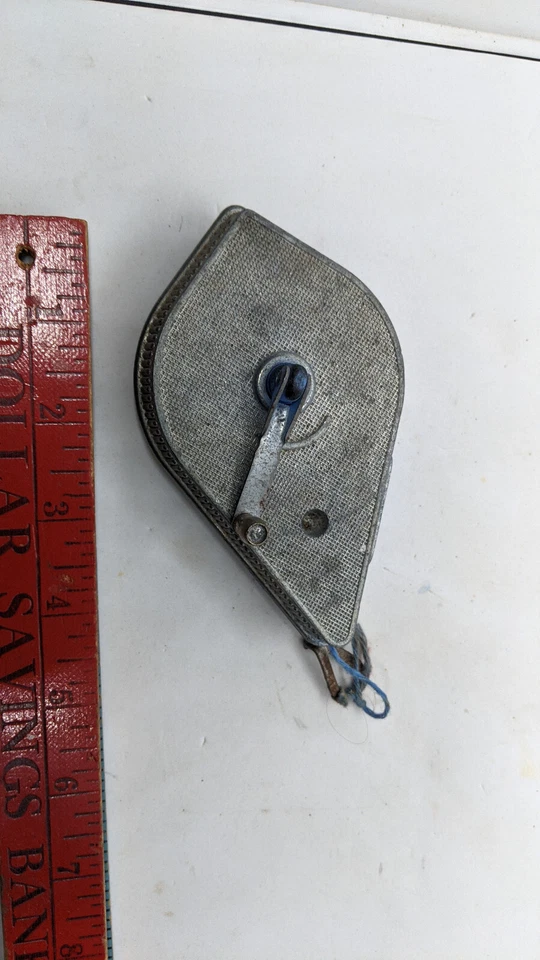 Vintage Strait-Line Chalk Line Reel & Plumb Bob Made in Ohio USA THE IRWIN CO. - Image 4 of 4