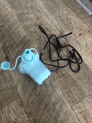 Intex QuickFill Electric Air Pump Model AP639 w/ Nozzle Adapters Baby Blue A278