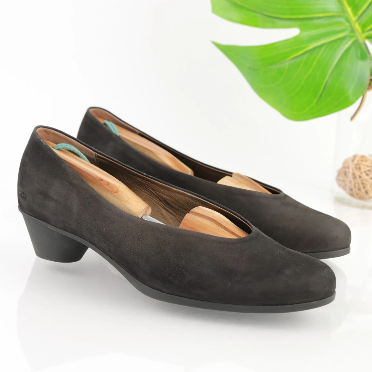 Arche Women Cynoa Escarpin Low Pump Size 42 11 Black Nubuck Leather Low Heel