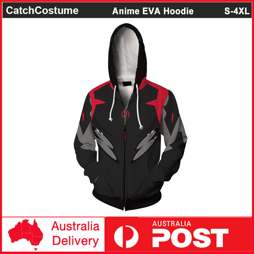 Neon Genesis Evangelion EVA Ayanami Rei Cosplay Battle Costume Hoodie Sweatshirt