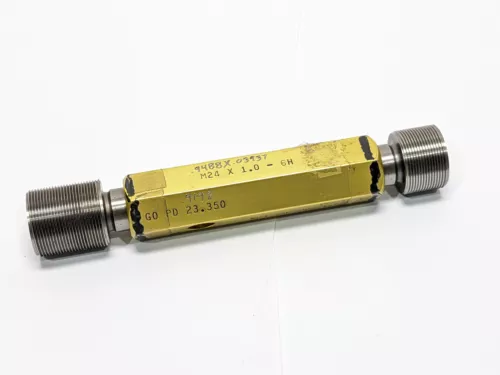 M24 X 1.0-6 Thread Plug Gage Go No-Go Thread Gage 23.350 23.520 Swanson