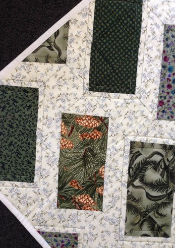 Forest Tiled Rug Quilt, Couch, Lap, Table Topper, Patchwork - Picture 3 of 11