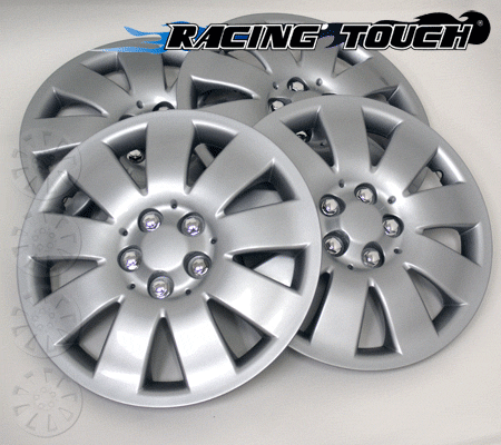 Wheel Cover Replacement Hubcaps 16" Inch Metallic Silver Hub Cap 4pcs Set #721 - Picture 3 of 5