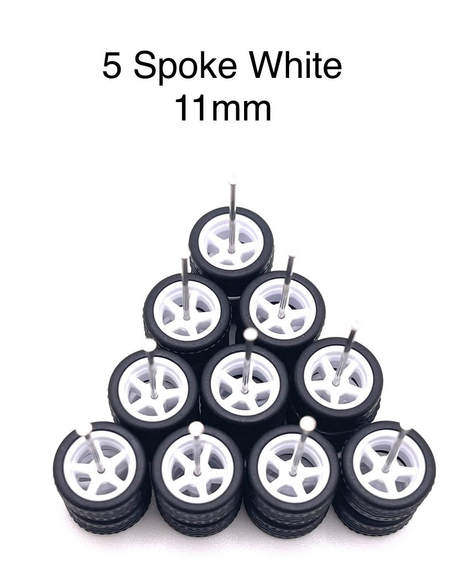 Cerchi Real Rider Wheels Pneumatici In Gomma Scala 1/64 Per - Foto 6