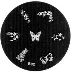 LIBERA SELEZIONE 16 stencil nail art stampaggio raschietto timbro unghie NUOVO - Foto 2 di 18