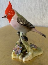 ADDERLEY CHINA BIRD THE RED CRESTED CARDINAL BONE CHINA STAFFORDSHIRE PERFECT
