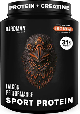 Birdman Falcon Performance Vegan Protein Powder, 31g Protein, 5g Creatine, 5g BC