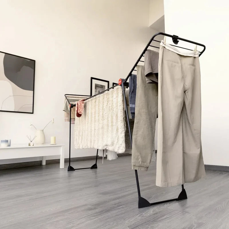 Stendibiancheria Stendino Vileda Infinity Flex Plus Allungabile 2 Metri NERO, fotografia 3 di 5