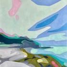 Coastal Colors, original abstract oil painting