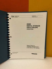 Tektronix 070-5301-01 2220 Digital Storage Oscilloscope Operators Manual