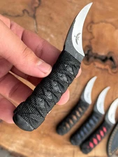 Owltown KATANA HANDLE WRAPPED Pivia Moon Knives PIKAL ELVIA fusion.