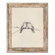 ASTRDECOR Framed Canvas Prints Wall Art 8x10, Vintage Bird Wall Art Print  8211