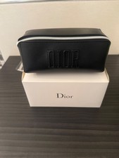 Dior Beauté schwarz Kosmetik Make-up Tasche Zip Tasche 16cmx8cmx8cm Kunstleder