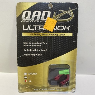 NOS Quality Archery Design QAD Ultranok Metal Nocking Loop XL Made In USA Pink