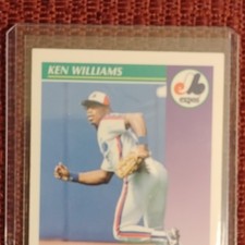 SCORE 1992 Score Ken Williams Montreal Expos Baseball Trading Card #354