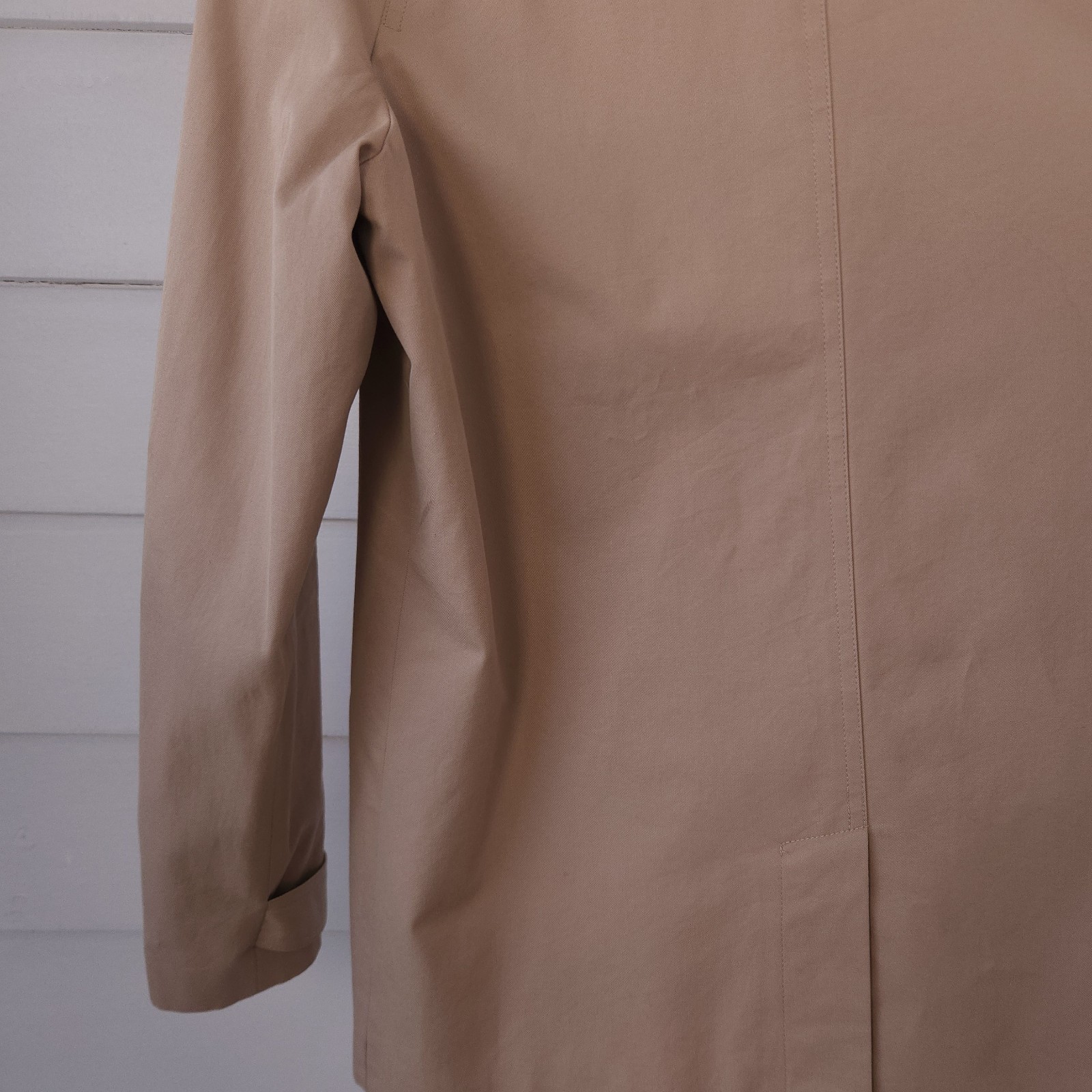  Lauren Ralph Lauren Khaki Utility Field Jacket Lambskin Leather Trim Women's M thumbnail 21