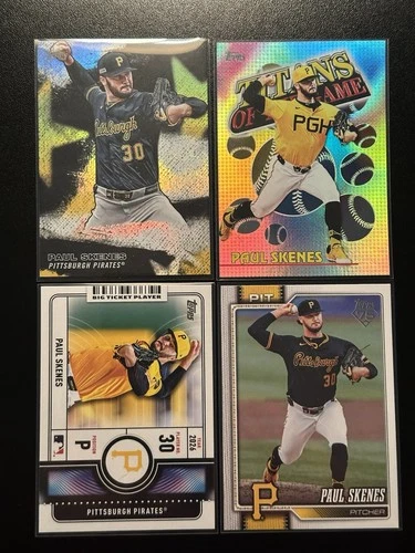 2026 Topps Series 1 - Paul Skenes LOT(4 Cards) SMLB+TOTG+BTP+Base