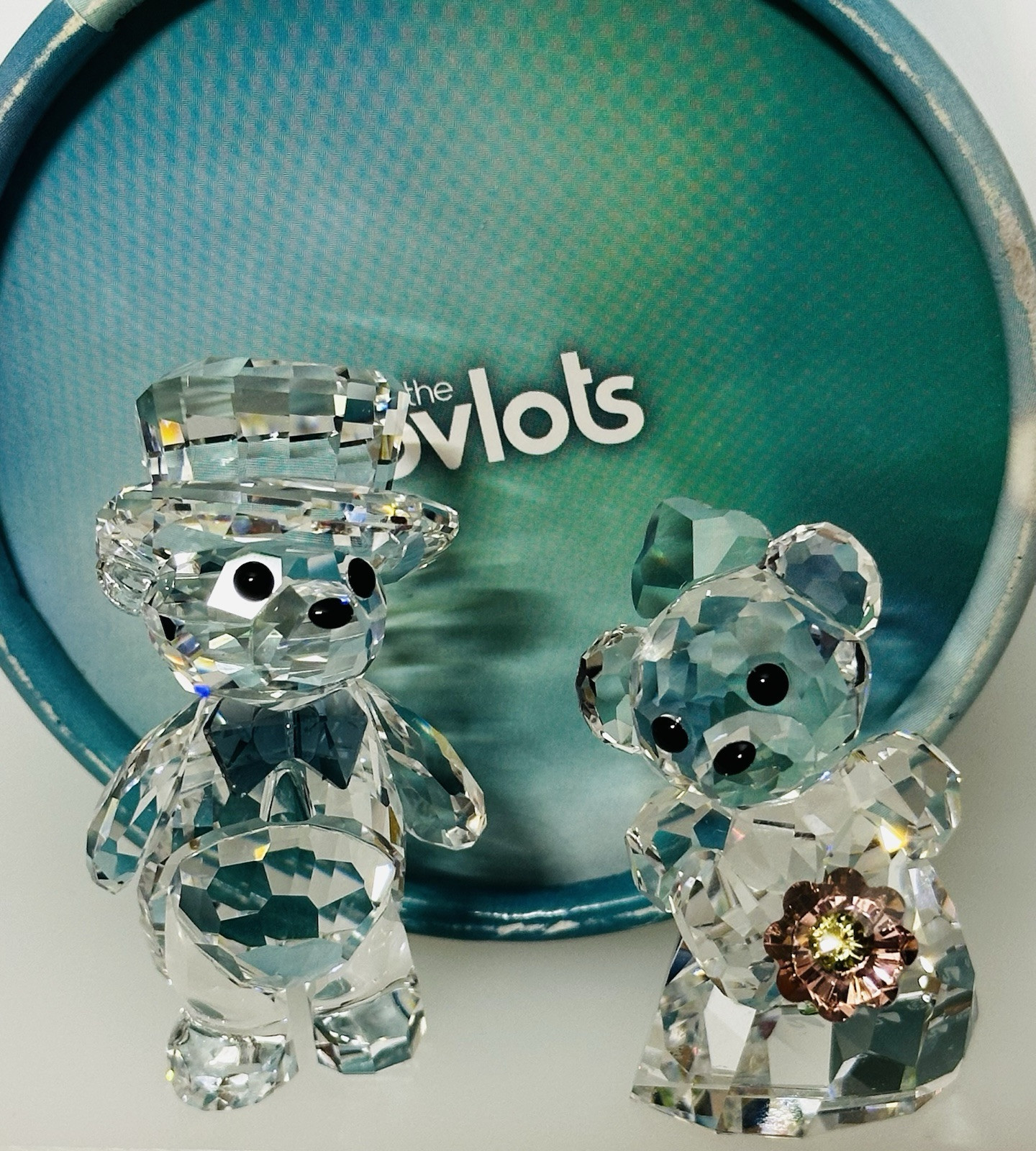 NIB Swarovski Kris Bear You & I, Bride and Groom Crystal Figurines
