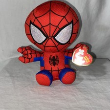 TY Beanie Baby 6" SPIDER-MAN Spiderman Marvel Plush Stuffed Animal Toy