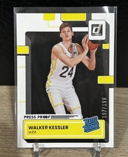 Walker Kessler 2022-23 Donruss Press Proof Purple Rated Rookie RC /199 Utah Jazz