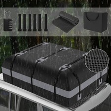 600L Car Roof Bag 500D Portable Carrier Luggage Box Top Rack Waterproof Grey
