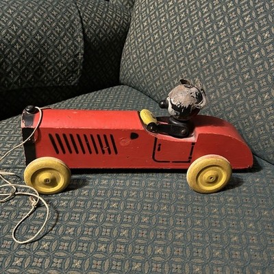 Geo. Borgfeldt & Co. Felix the Cat Wooden Pull Toy Vintage 1924