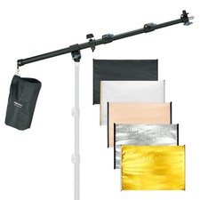 Lincostore Studio Lighting Photography Photo Boom Arm with Reflector Holder C...