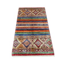 3'x5' Rust Red Afghan Super Kazak Hand Knotted Pure Wool Rug 22077