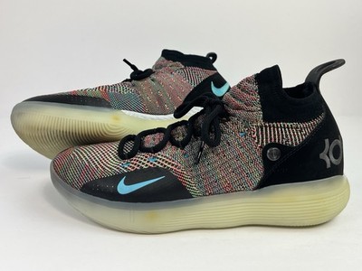 Nike KD 11 Size 8.5 Men Flyknit Fruity Pebble AO2604-001 Low Top Shoes Sneakers