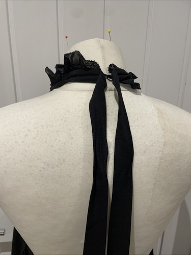 Allsaints Alaya Dress Midi Silk Size 16 Uk Black Chiffon All Saint BNWT RRP £399 - Picture 7 of 17
