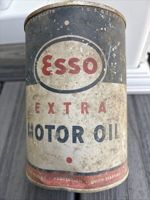 Vintage Esso One Quart Oil Can (empty)