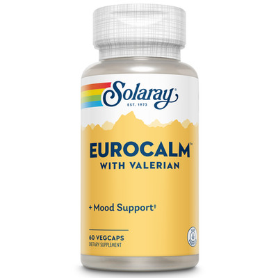 Solaray EuroCalm - 60 Vegetarian Capsules - Valerian Root 200 mg