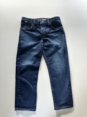 Carharrt Jeans Mens Denim FR CAT 2 2112 Utility 33x27  (hemmed) Relax Work Pants