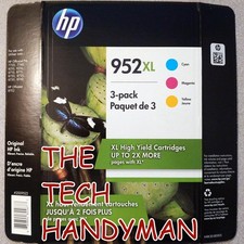3-PACK HP GENUINE 952XL COLOR INK RETAIL BOX OFFICEJET PRO 8720    2028 