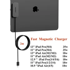 Fast Magnetic Charger for iPad Pro 13'' 11'' M4 12.9'' 11'' Air 13'' 11'' M2 M3