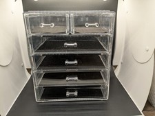 Acrylic Makeup Organizer Drawers Set Jewelry Storage Containers Bathroom