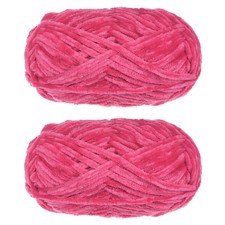 2Skeins Velvet Yarn Chenille Yarn 2x100g/7.1o...