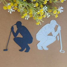 Golf Player Golfer  Clubs Sports  cutting dies metal die cutters