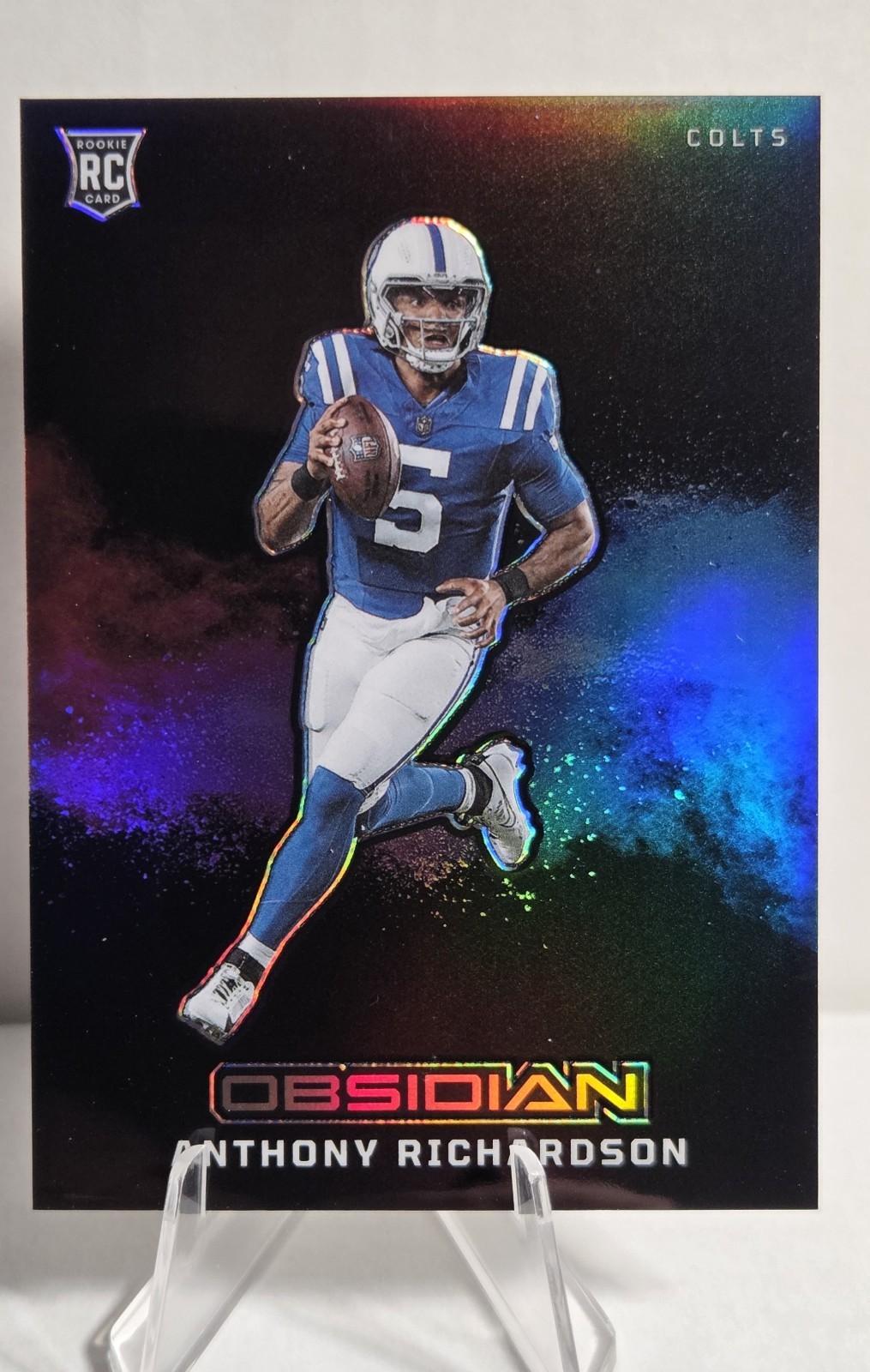 2023 Panini Obsidian Anthony Richardson Black Color Blast RC SSP Rookie Case Hit