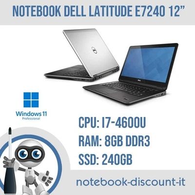 Dell Latitude E7240 · i7-4600U · 8GB · 240GB