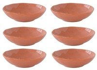 6Er Set Suppenteller, Pastaschalen Interiors Brick Rotbraun D. 19Cm Easy Life Wa