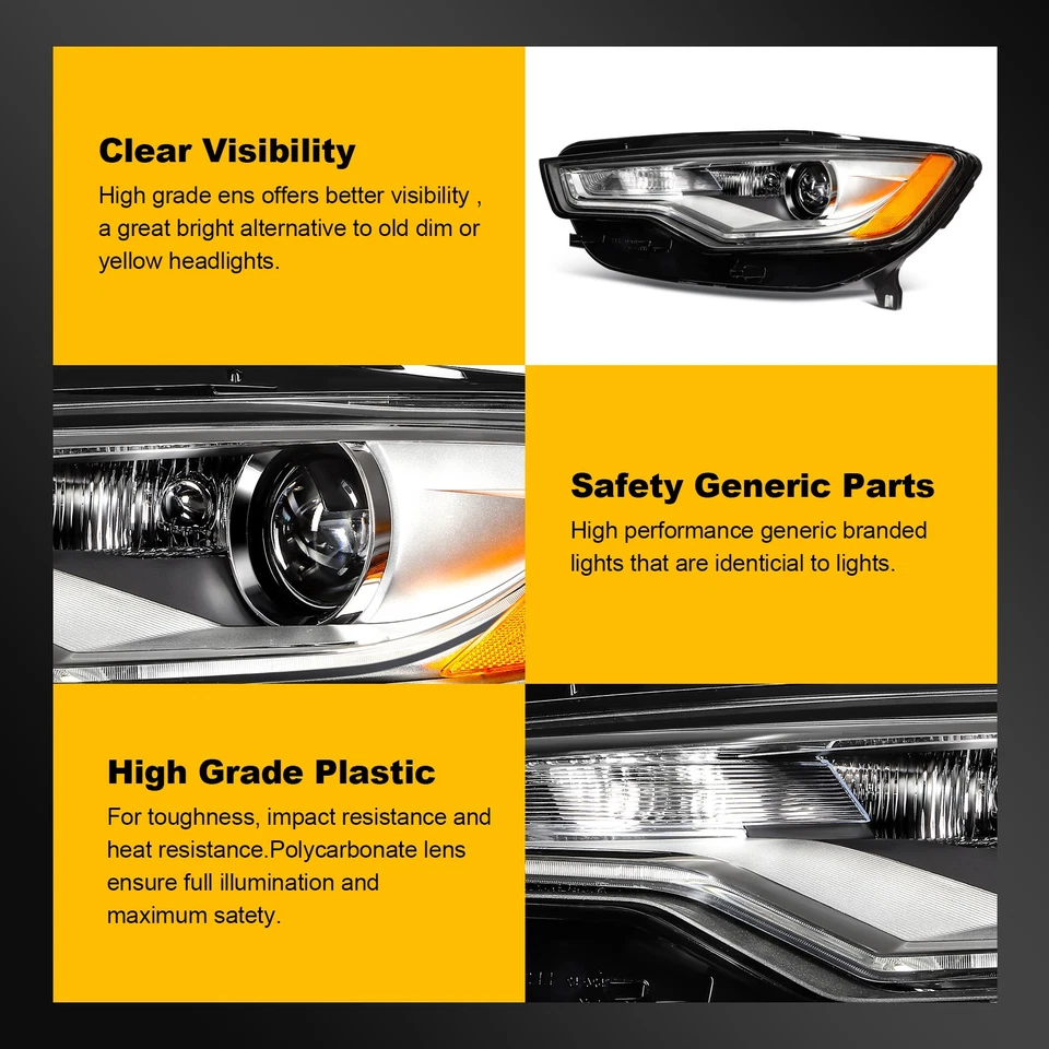 Conjunto de faros HID/Xenón para Audi A6 S6 Quattro 2012-2015 con proyector Foto 4 de 4