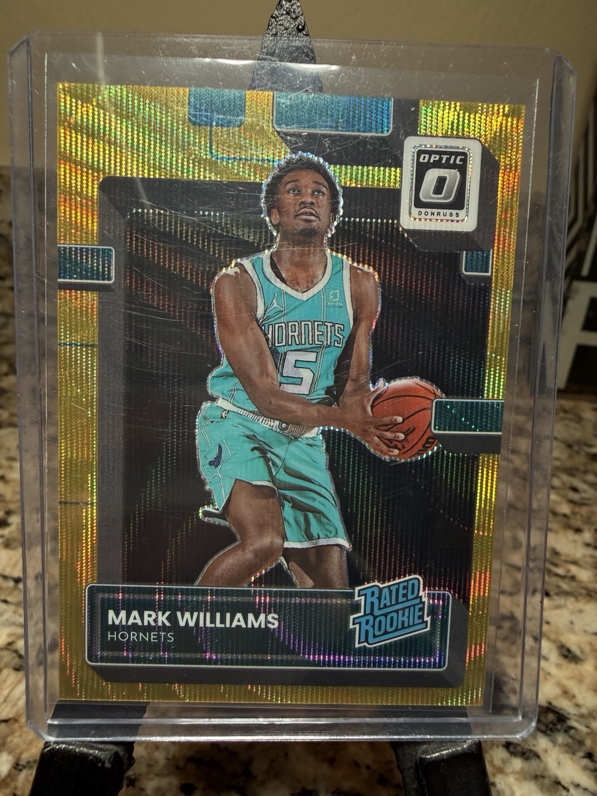 2022 Donruss Optic Mark Williams Rated Rookie Gold Wave /10 - Hornets
