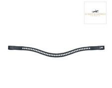 Schockemohle Crystal Select gebogenes Stirnband in Schwarz/Silber 18"