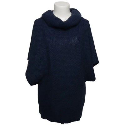 Poncho, Größe: L, Blau, Acryl/Mohair/Polyamid/Wolle, Sonstiges, Damen #sfb