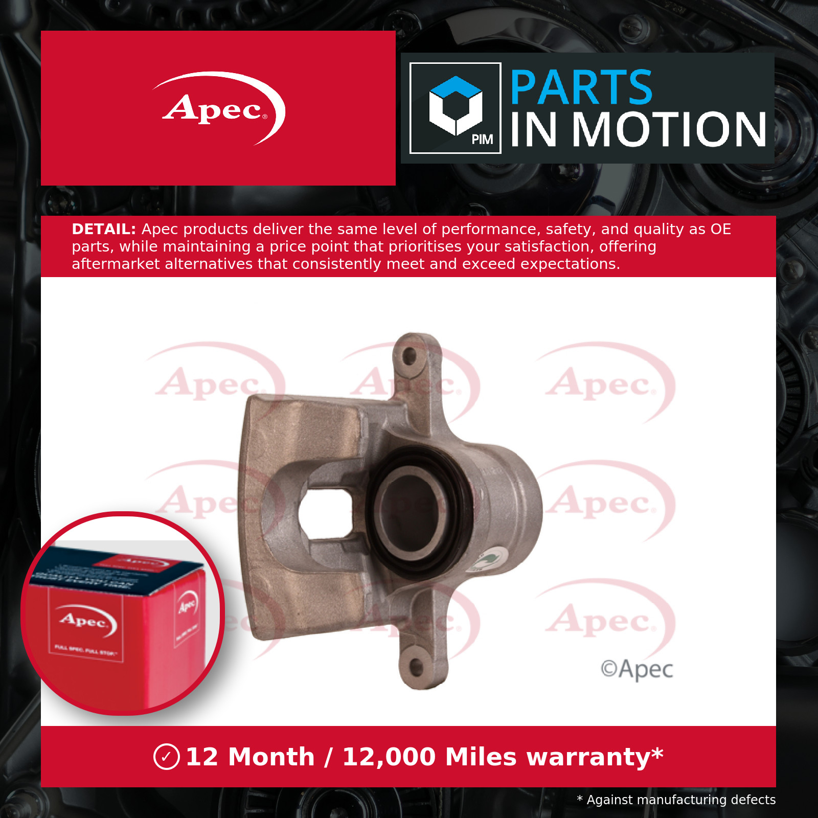 Brake Caliper LCA678N Apec 582102B700 583102BA00 Genuine Top Quality Guaranteed